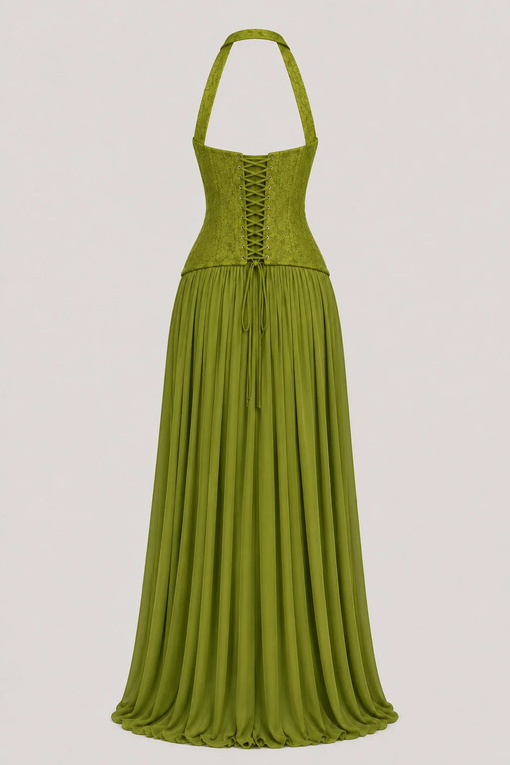 Eden Dress – Lace Corset Chiffon Maxi Dress Formal