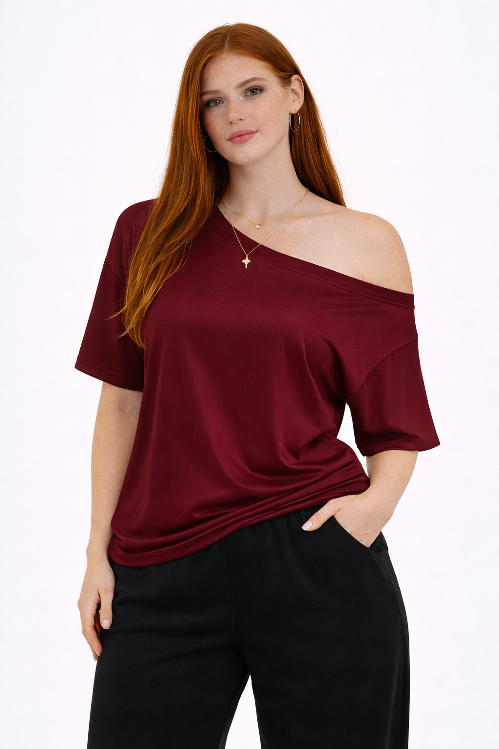 Riviera Top – Off Shoulder Fluid Feminine Top