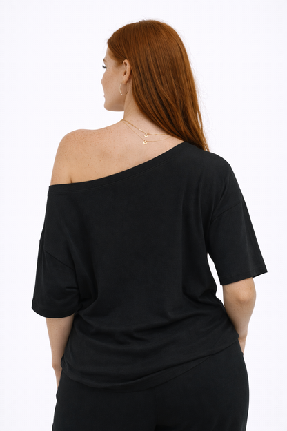 Riviera Top – Off Shoulder Fluid Feminine Top