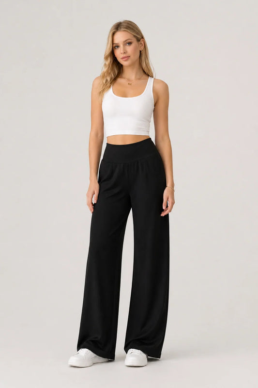 FlowDry Wide Pants – Lightweight Wide Leg Trousers