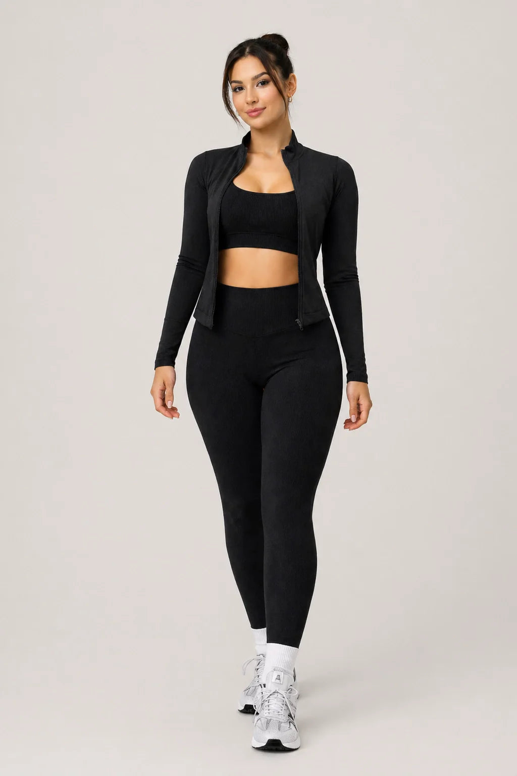 SculptCore Set – 3 Piece Sport Bra Top & Legging Set