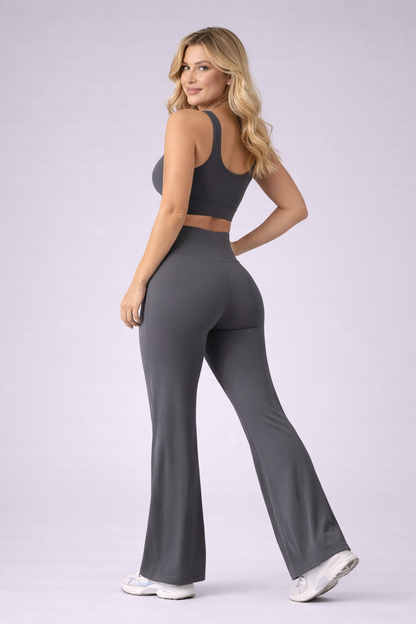 SculptFlare Pants – Pantalon Sport Taille Haute Évasé Sculptant