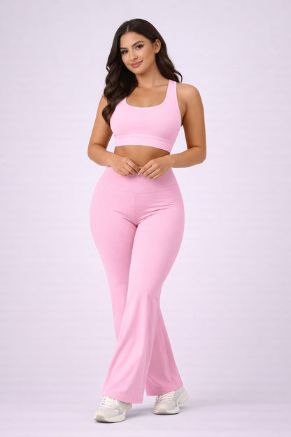 SculptFlare Pants – Pantalon Sport Taille Haute Évasé Sculptant