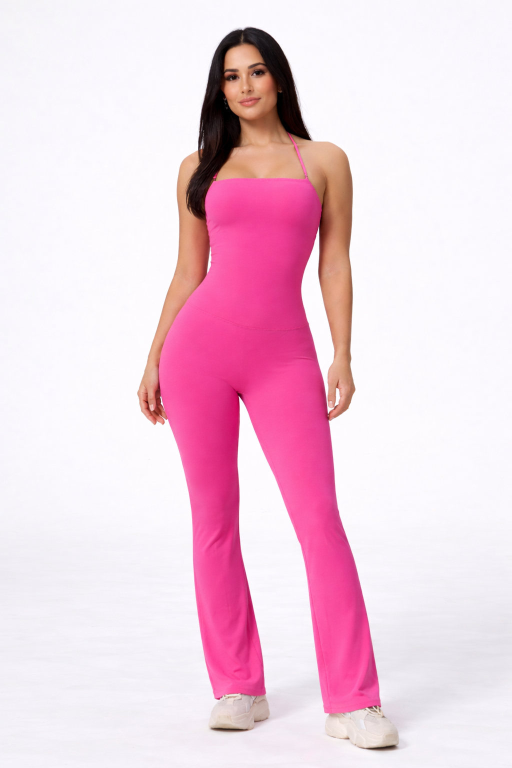 ActiveShape Jumpsuit – Combinaison Sport Sculptante Jambe Évasée