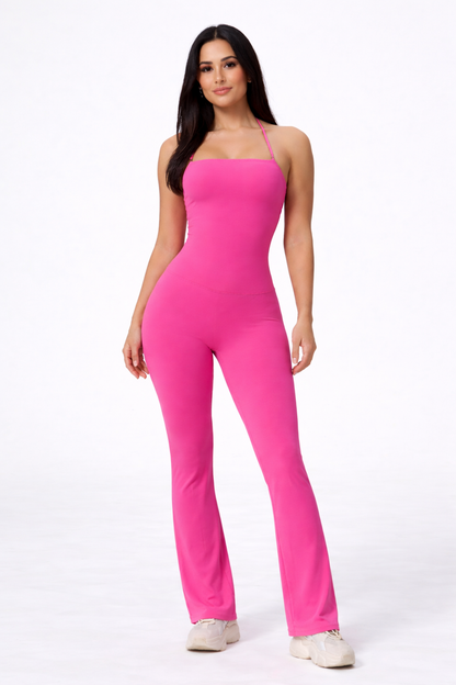 ActiveShape Jumpsuit – Combinaison Sport Sculptante Jambe Évasée