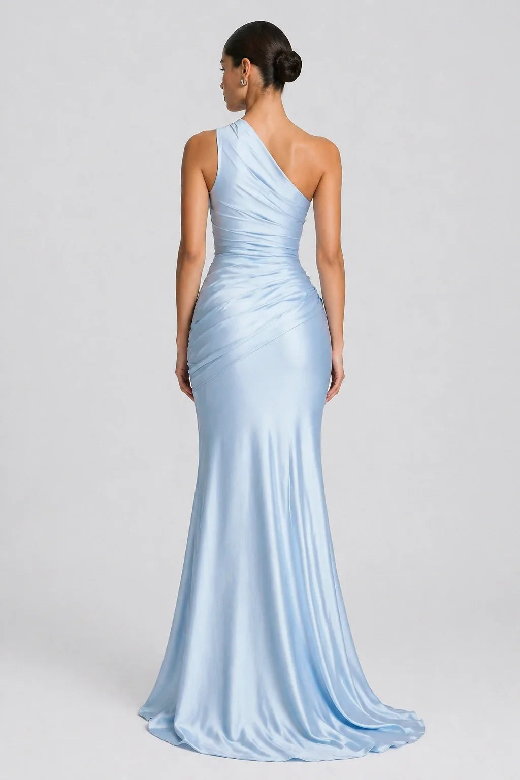 Azure Dress – One Shoulder Mermaid Maxi Dress
