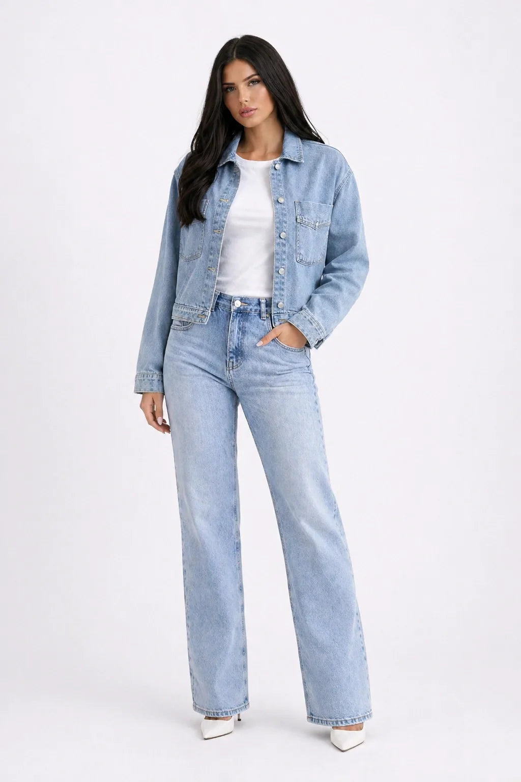 Cali Jacket – Oversized Blue Denim Jacket Women