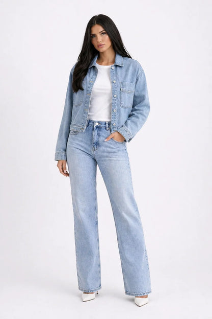 Cali Jacket – Oversized Blue Denim Jacket Women
