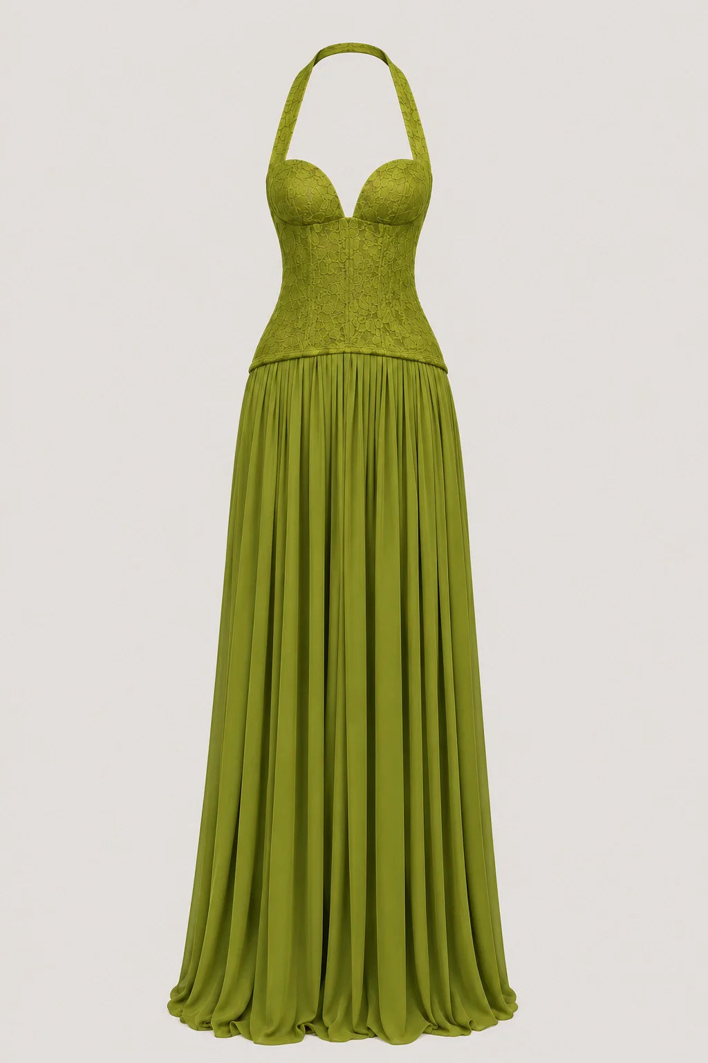 Eden Dress – Lace Corset Chiffon Maxi Dress Formal
