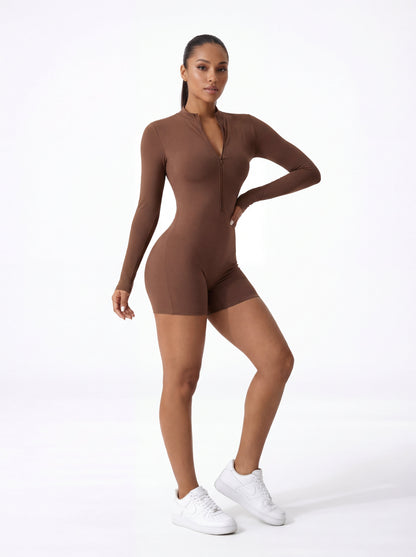 ShapeFlow Bodysuit – Body Sport Gainant Zip Manches Longues