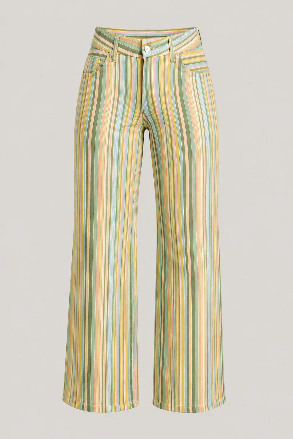 Riviera Jeans – Multicolour Striped Wide Leg Jeans