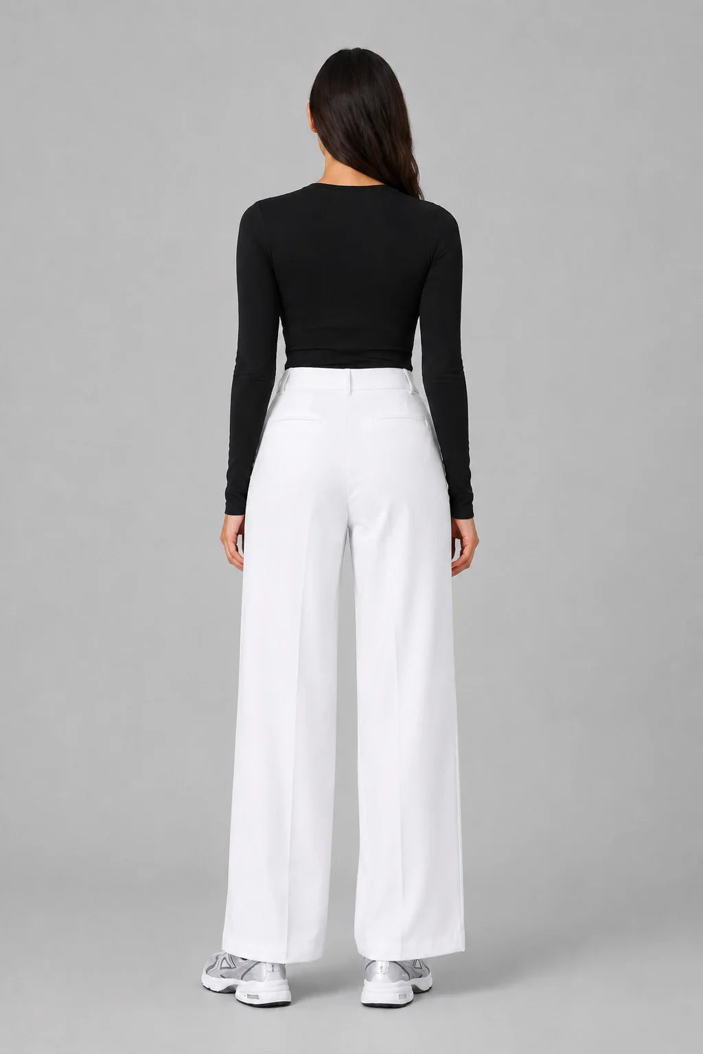 Studio Pants – Elegant Fluid Flared Trousers High Waist