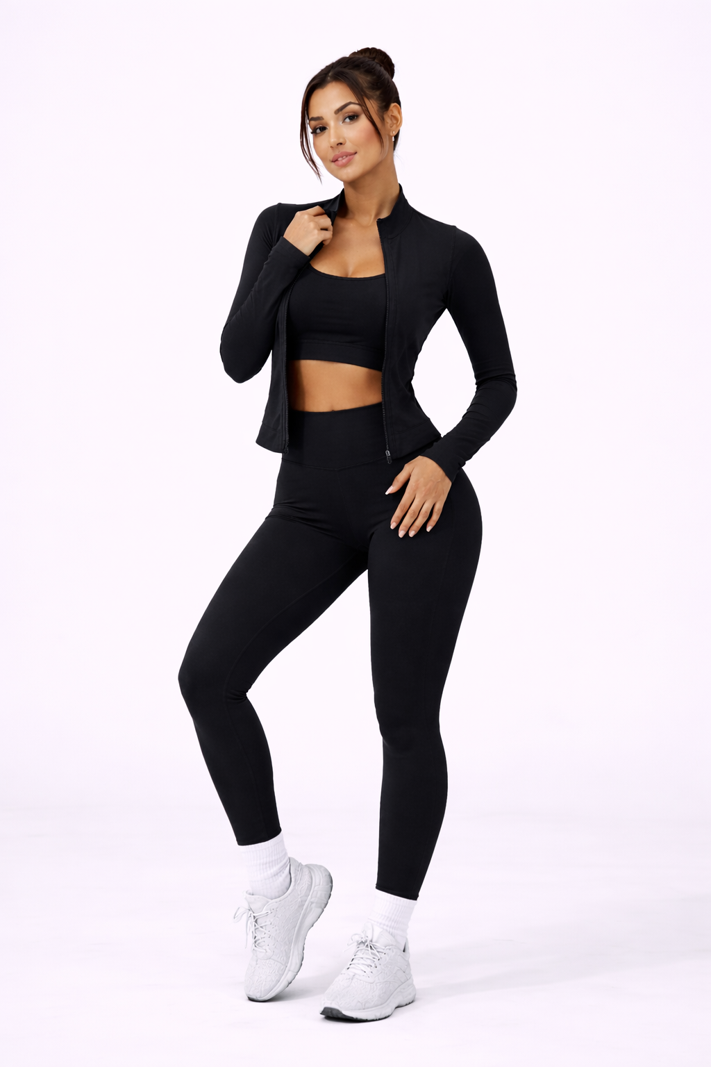 SculptCore Set – 3 Piece Sport Bra Top & Legging Set